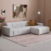 Temple &amp; Webster Quinn 4 Seater Upholstered Sofa with Reversible Chaise