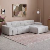 Temple &amp; Webster Quinn 4 Seater Upholstered Sofa with Reversible Chaise