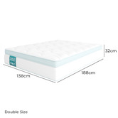 Temple &amp; Webster Resort 7 Zone Pocket Spring Mattress
