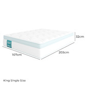 Temple &amp; Webster Resort 7 Zone Pocket Spring Mattress
