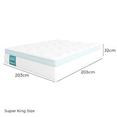 Temple &amp; Webster Resort 7 Zone Pocket Spring Mattress