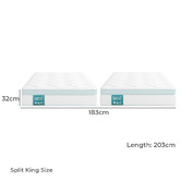 Temple &amp; Webster Resort 7 Zone Pocket Spring Mattress