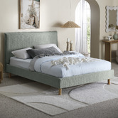 Temple &amp; Webster Dune Upholstered Bed