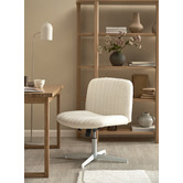 Temple &amp; Webster Camila Boucle Cross Legged Office Chair