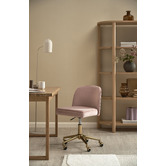 Temple &amp; Webster Juliet Velvet Home Office Chair