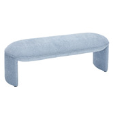 Temple &amp; Webster Leo Boucle Ottoman Bench