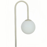 Temple &amp; Webster Fay Travertine Floor Lamp With Table