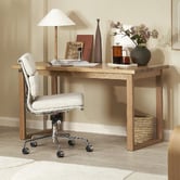 Temple &amp; Webster Ski-Leg Writing Desk &amp; Eames Replica Office Chair Set