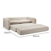 Temple &amp; Webster Siesta 3 Seater Queen Sofa Bed