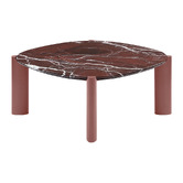 Temple &amp; Webster Marilyn Merlot Marble Coffee &amp; Side Table Set