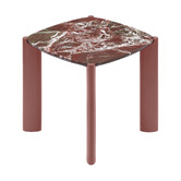 Temple &amp; Webster Marilyn Merlot Marble Coffee &amp; Side Table Set