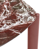 Temple &amp; Webster Marilyn Merlot Marble Coffee &amp; Side Table Set