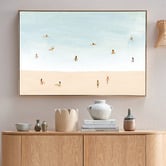 Temple &amp; Webster Serene Swell Framed Canvas Wall Art