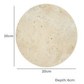 Temple &amp; Webster Clinton Travertine LED Wall Sconce