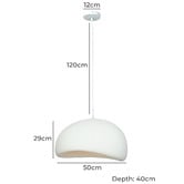 Temple &amp; Webster Miles Textured Resin Pendant Light