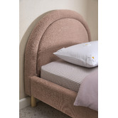 Temple &amp; Webster Pink Archie Upholstered Single Bed