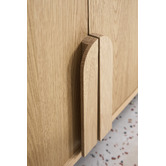 Temple &amp; Webster 170cm Florence Premium 4 Door Oak Wood Sideboard