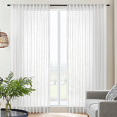 Temple &amp; Webster Leah Sheer Concealed Tab Top Curtains