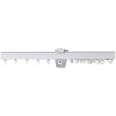 Temple &amp; Webster Stella S-Fold Curtain Track &amp; Hooks Set
