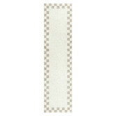 Temple &amp; Webster Reign Check Machine Washable Rug