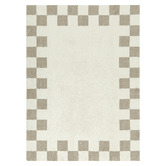 Temple &amp; Webster Reign Check Machine Washable Rug