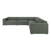 Temple &amp; Webster Russo 6 Seater Corner Sofa Set