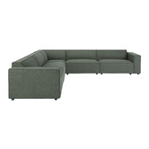 Temple &amp; Webster Russo 6 Seater Corner Sofa Set
