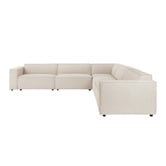 Temple &amp; Webster Russo 6 Seater Corner Sofa Set