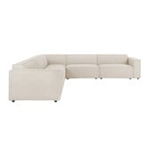 Temple &amp; Webster Russo 6 Seater Corner Sofa Set