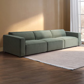 Temple &amp; Webster Russo 6 Seater Upholstered Sofa Set