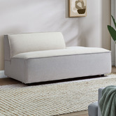 Temple &amp; Webster Russo Upholstered Chaise Lounge