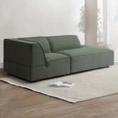 Temple &amp; Webster Russo Upholstered Corner Lounge Chair