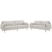 Temple &amp; Webster Oslo 7 Seater Upholstered Sofa Set