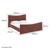 Temple &amp; Webster Mela Upholstered Bed