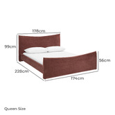 Temple &amp; Webster Mela Upholstered Bed