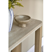 Temple &amp; Webster Ronan Travertine Console Table