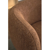 Temple &amp; Webster Caramel Benji Swivel Armchair