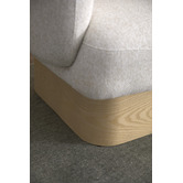 Temple &amp; Webster Natural Benji Swivel Armchair