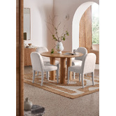 Temple &amp; Webster Clover Mango Wood Dining Table