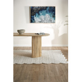 Temple &amp; Webster Natural Anika Oval Mango Wood Dining Table