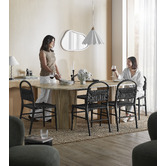 Temple &amp; Webster Natural Anika Oval Mango Wood Dining Table