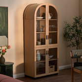 Temple &amp; Webster Joane 4 Door Display Cabinet