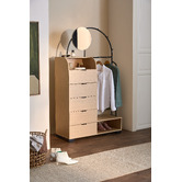 Temple &amp; Webster Joane Arched Entryway Wardrobe with Mirror