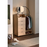Temple &amp; Webster Joane Arched Entryway Wardrobe with Mirror