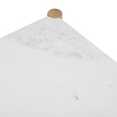 Temple &amp; Webster Maya Marble &amp; Mango Wood Bedside Table