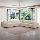 Temple &amp; Webster Russo 6 Seater Corner Sofa Set