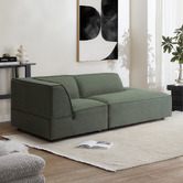 Temple &amp; Webster Russo Chaise &amp; Corner Lounge Chair Set