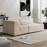 Temple &amp; Webster Russo Chaise &amp; Corner Lounge Chair Set