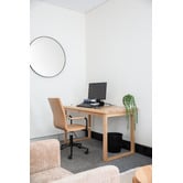 Temple &amp; Webster Tan Mose Faux Leather Office Chair