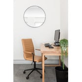 Temple &amp; Webster Tan Mose Faux Leather Office Chair